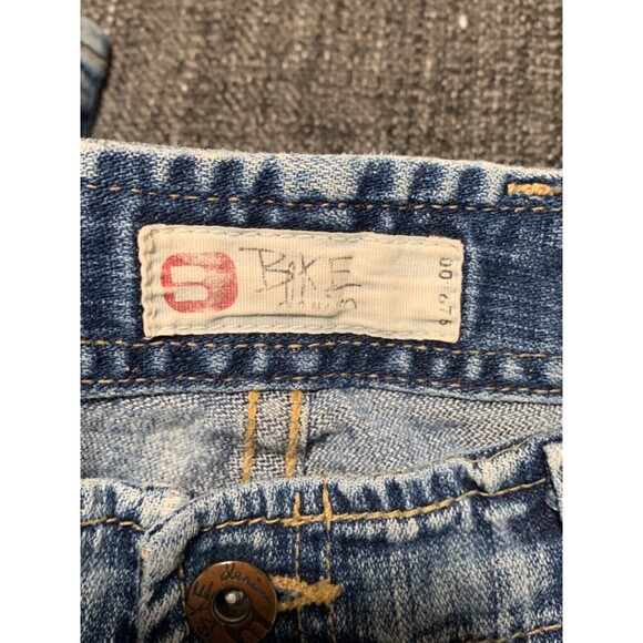 Bucke BKE Jeans Womens 30 Blue Crop Capri Stretch Casual Straight Distressed - Picture 9 of 15